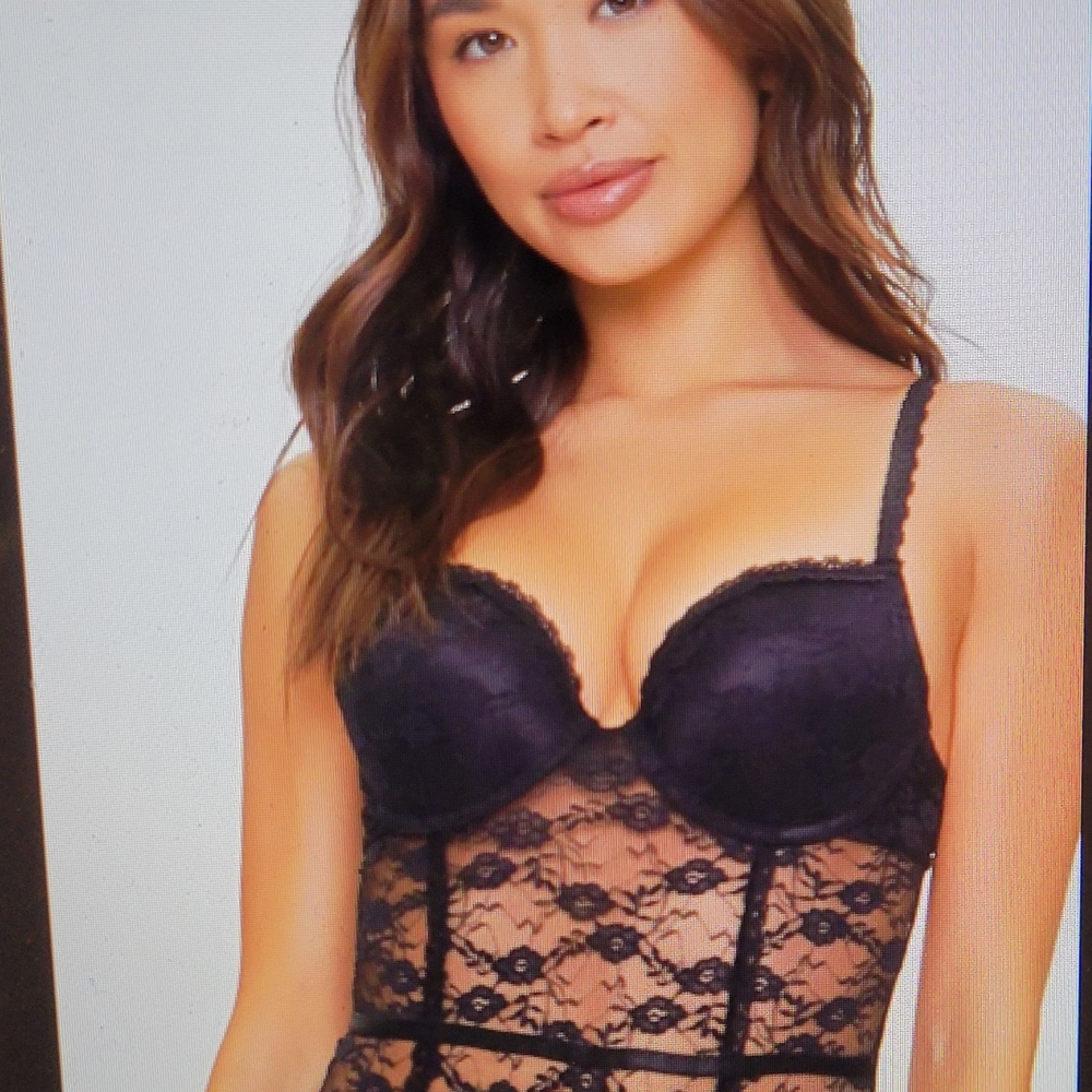 Elegant Black Lace Babydoll